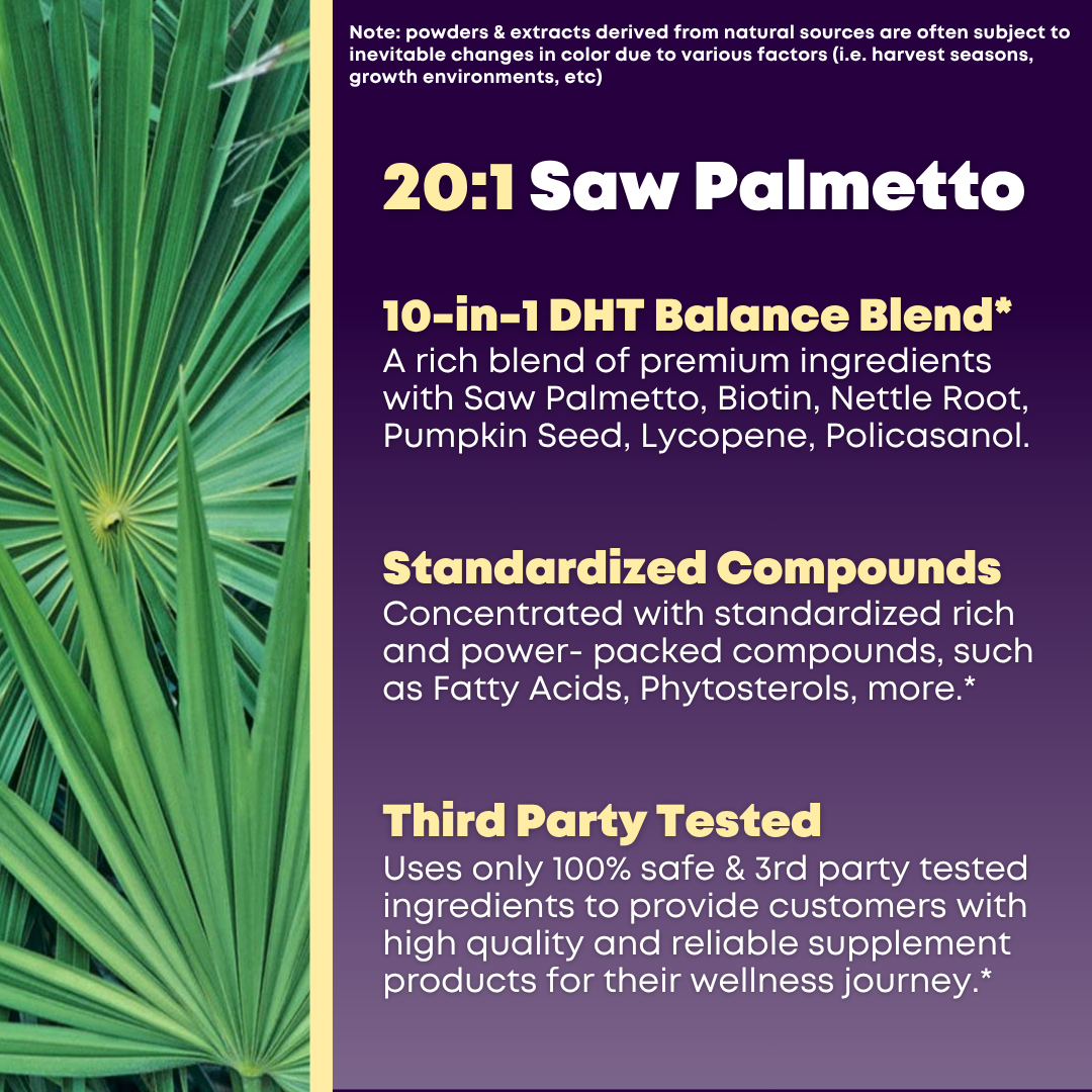 Saw Palmetto DHT Blocker